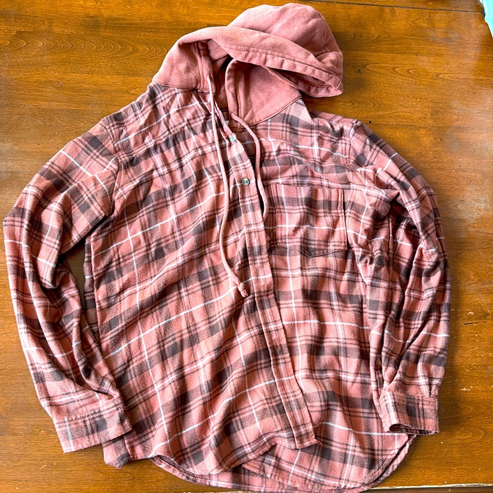 Flannel with a hood